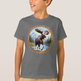 Denali Nationalpark och Preserve Alaska T Shirt