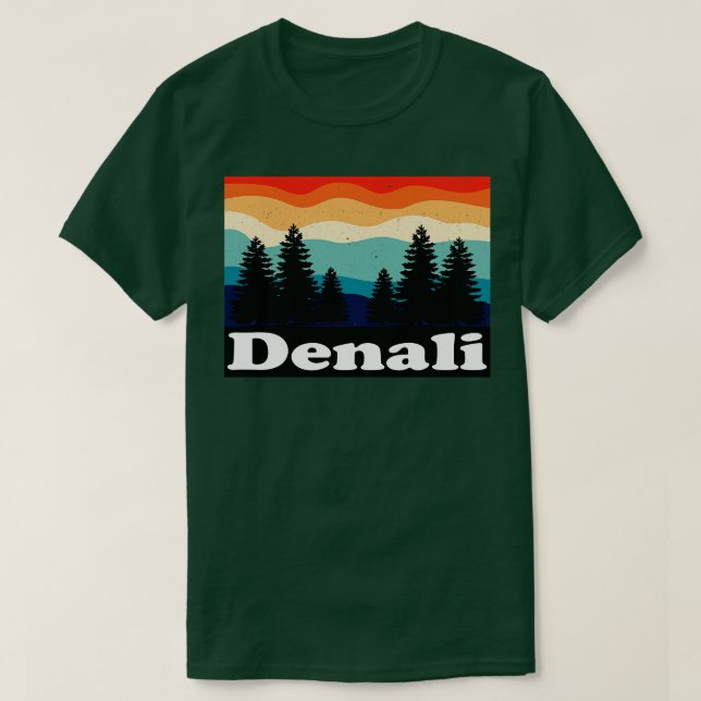 Denali Nationalpark och Preserve Alaska T Shirt (Design framsida)