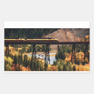 Denali nationalpark och sylt USA Alaska Rektangulärt Klistermärke
