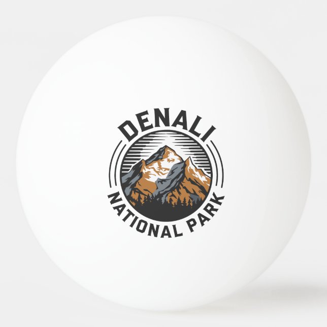 Denali nationalpark pingisboll (Framsidan)