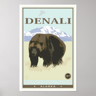 Denali nationalpark poster