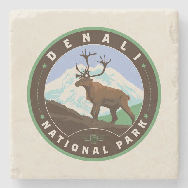 Denali nationalpark stenunderlägg (Framsidan)