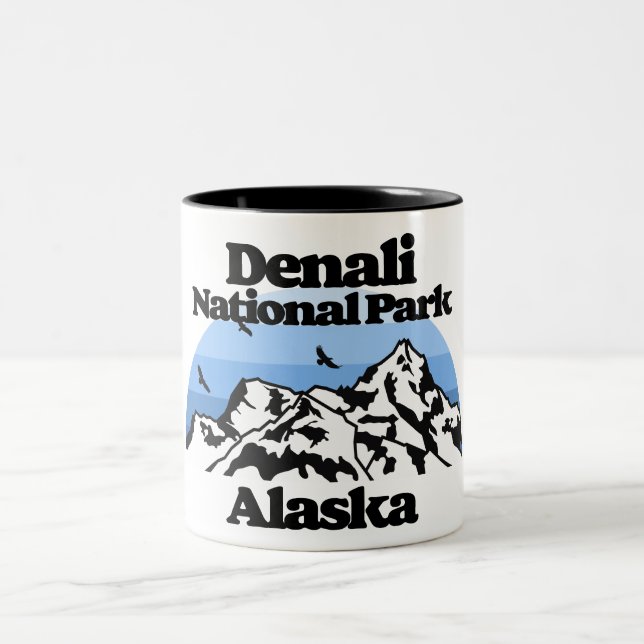 Denali nationalpark Två-Tonad mugg (Center)