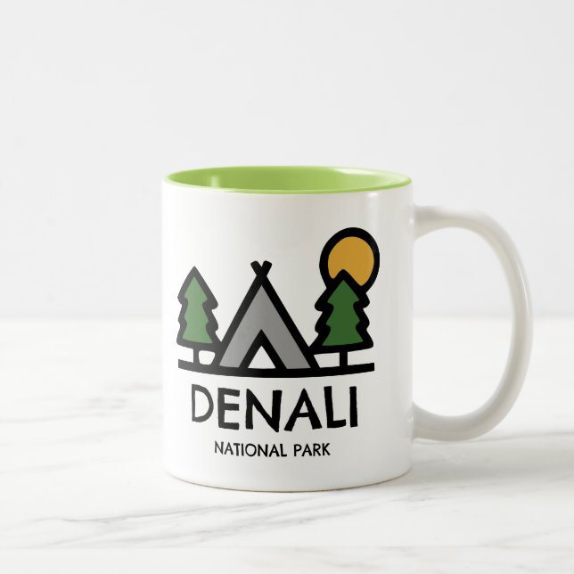 Denali nationalpark Två-Tonad mugg (Höger)