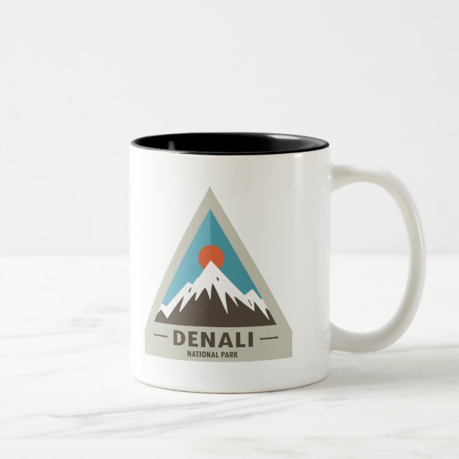 Denali nationalpark Två-Tonad mugg (Höger)