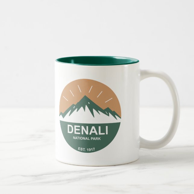 Denali nationalpark Två-Tonad mugg (Höger)