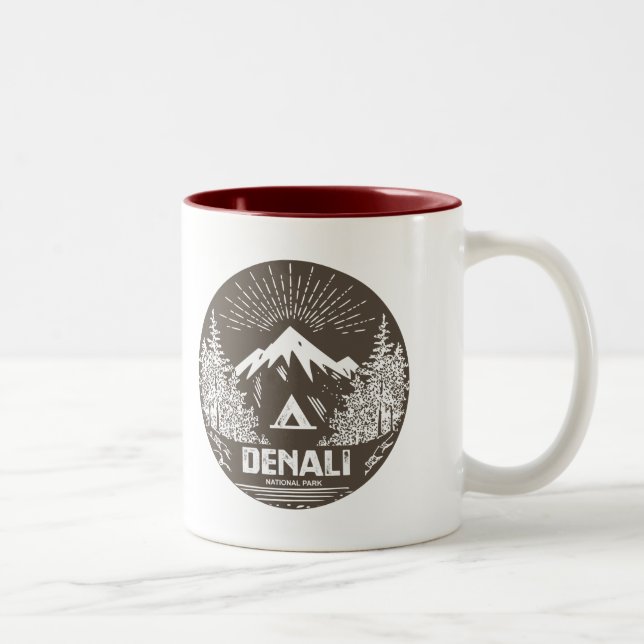 Denali nationalpark Två-Tonad mugg (Höger)