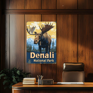 Denali nationalpark Vintage resor Poster