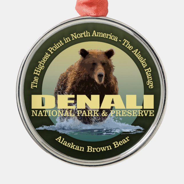 Denali NP (Bear) WT Julgransprydnad Metall (Framsidan)