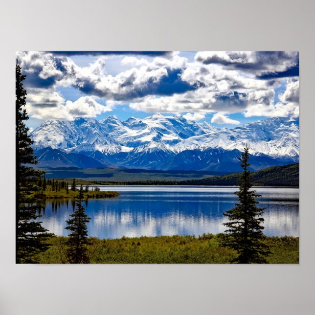 DENALI PARK ALASKA LANDSCAPE POSTER (Framsidan)