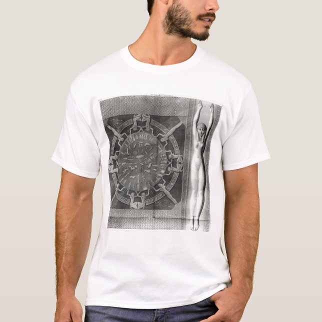 Dendera Zodiac som inristas i 1802 T Shirt (Framsida)