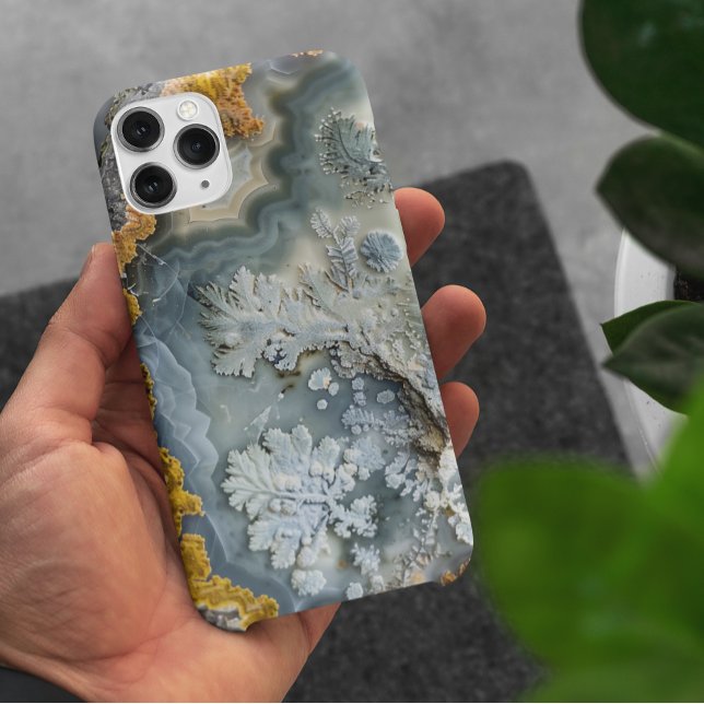 Dendritkristaller Sten Makrofotografi (Skapare uppladdad)