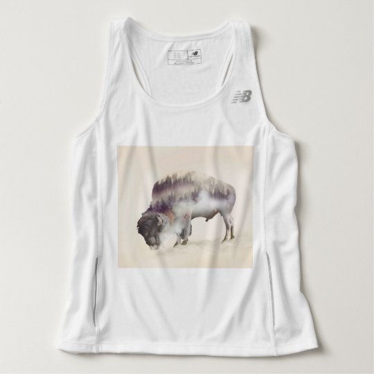 dendubbla exponering-amerikanen buffel-landskap tshirts