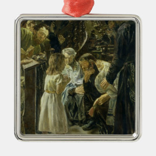 DenGammala Jesus i tempelet, 1879 Julgransprydnad Metall