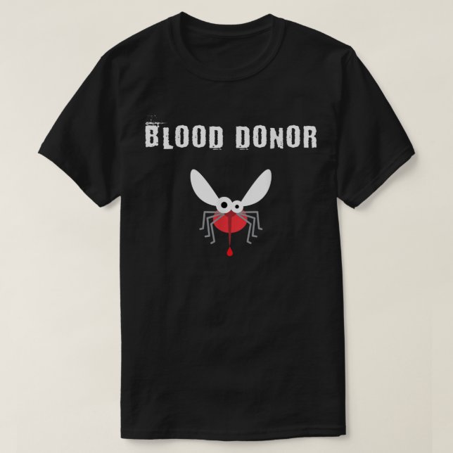 Dengue Mosquito Bita Blood Donation and Spara Life T Shirt (Design framsida)