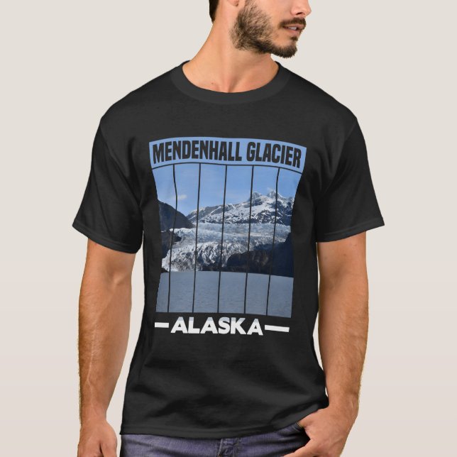 Denhall Glacier Alaska T Shirt (Framsida)
