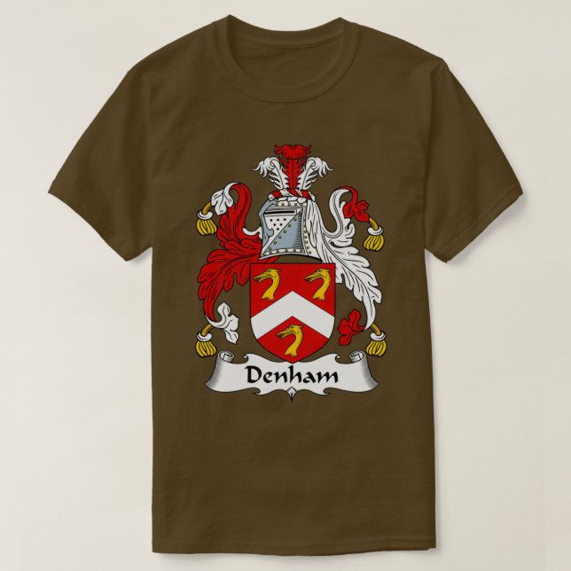 Denham Jackar Arm Family Crest 1 T Shirt (Design framsida)
