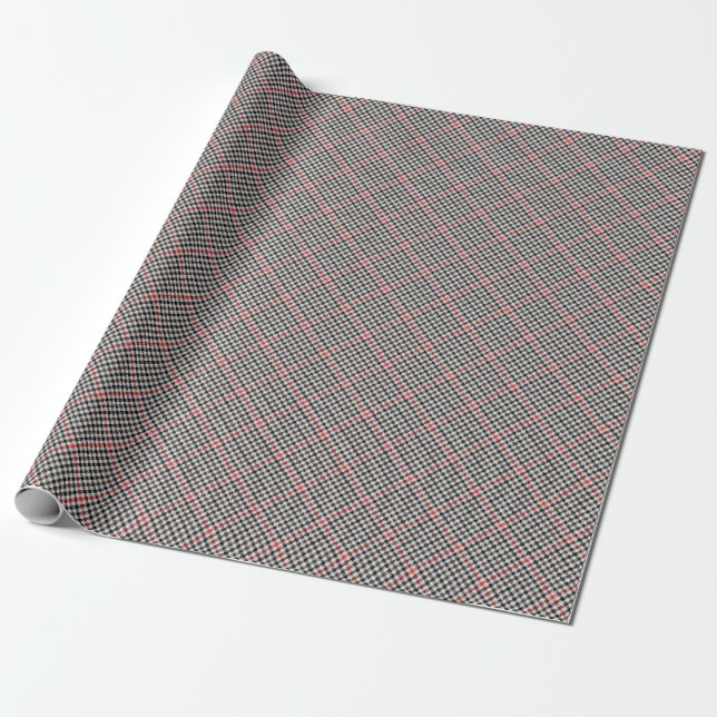 Denholm District Tweed Rutmönster Presentpapper (Utrullad)