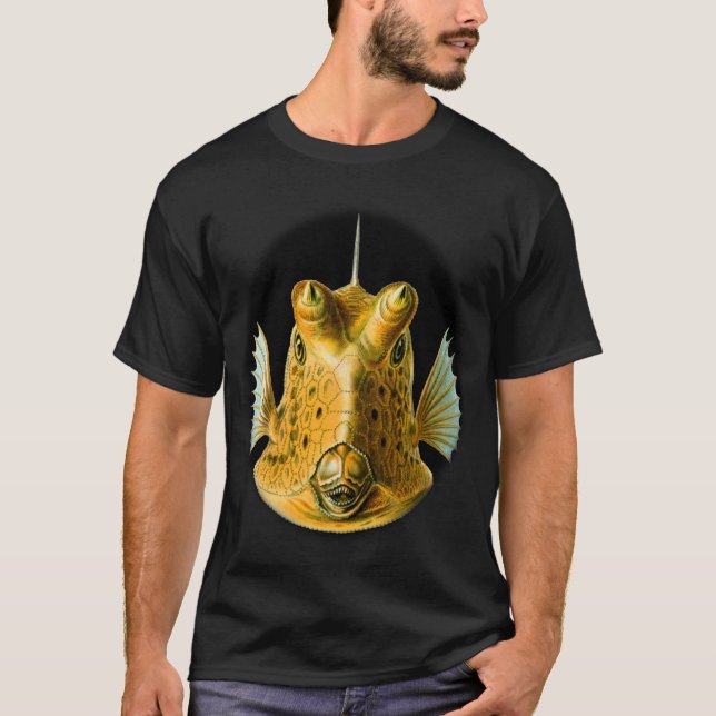 Denhorned cowfishen tee shirt (Framsida)