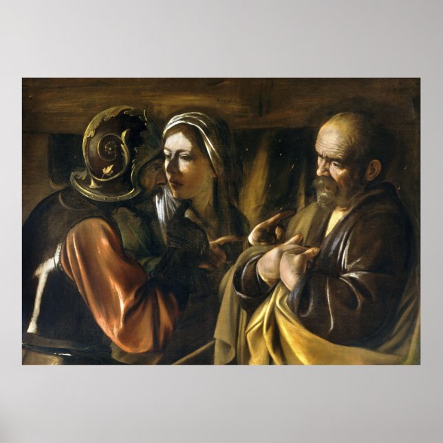 Denial of Saint Peter - Caravaggio Poster (Framsidan)