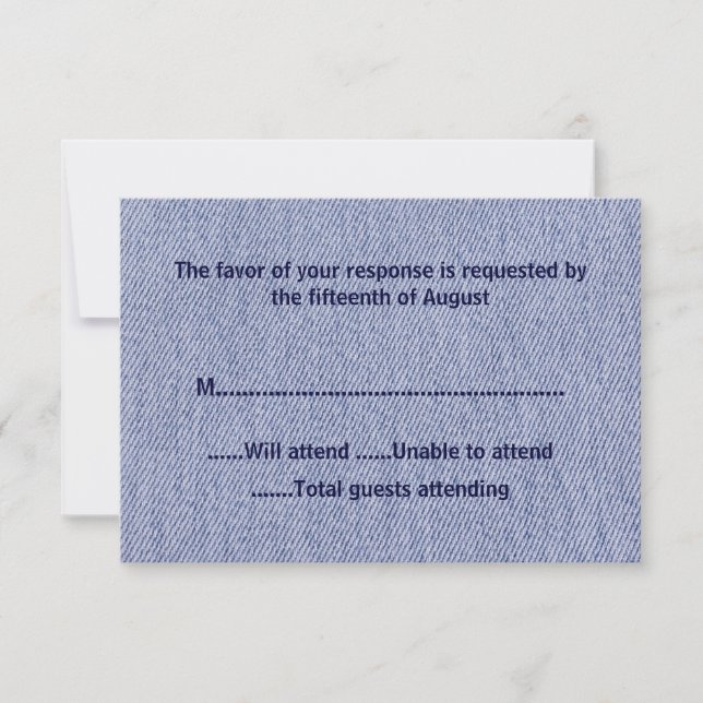 Denim all Purpose Response Card OSA Kort (Framsida)