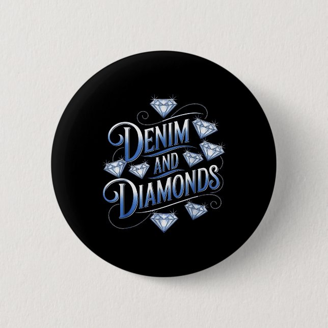 Denim and Diamonds Land Western Bachelorette Pa Knapp (Framsida)