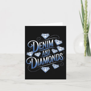 Denim and Diamonds Land Western Bachelorette Pa Kort
