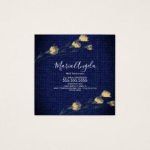 Denim and Vild Flowers Gult Blue Salon