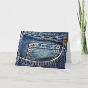 Denim - blått fick- Jean Kort