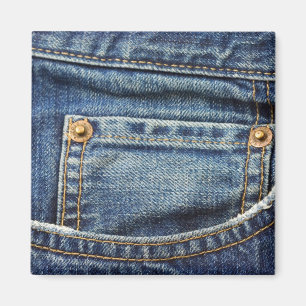 Denim - blått fick- Jean Magnet