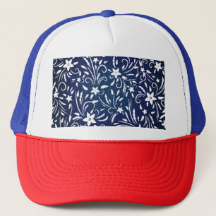 Denim Blooms: Blommönstrets bakgrund Keps