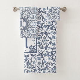 Denim Blue Blommigt Personlig