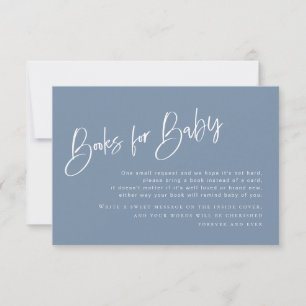 Denim Blue Boy Shower Bokar för Baby Card