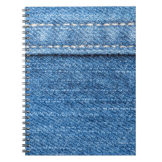Denim Blue: Classic Jeans Struktur. Anteckningsbok