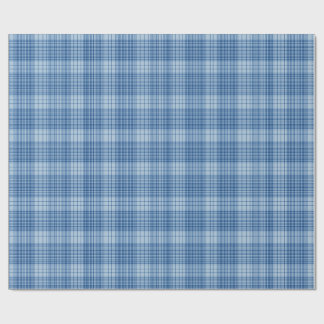 Denim Blue Classic Plaid Presentpapper
