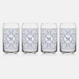 Denim Blue Finare Graphic Mönster Personlig