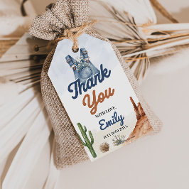  Denim Blue Jean Baby Shower Gift Tag Presentetikett