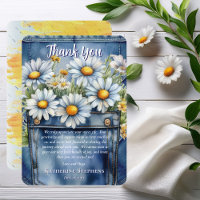 Denim Blue Jean | Daisy Blommigt Baby Shower