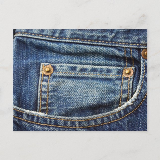 Denim - Blue Jean Pocket Vykort (Framsida)
