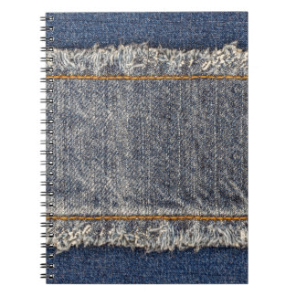 Denim Blue Jeans: Avslappnad Dubbla Patch Anteckningsbok