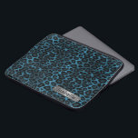 Denim Blue Leopard Skin Design Laptop Fodral<br><div class="desc">Laptop-fodral. Med ett redo som gör att du kan anpassa dig till en viss grad av denim blue leopard. NOTE: FÖRÄNDRA ENDAST MALLAREALERNA SOM BEHÖVS! 😀 Vid behov kan du ta bort texten och börja lägga till spelar ingen roll text och typsnitt på nytt. 📌 Om du behöver anpassa ytterligare...</div>