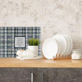 Denim Blue Sage Grönt White Glass Anpassade