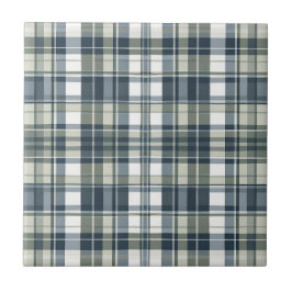 Denim Blue Sage Grönt White Kakelplatta