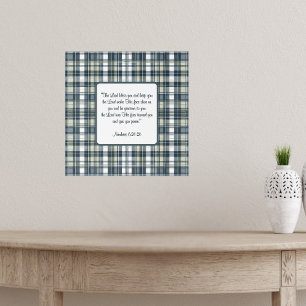 Denim Blue Sage Grönt White Play Blake Poster