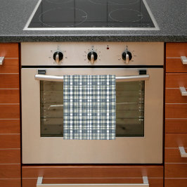 Denim Blue Sage Grönt White Play Kökshandduk