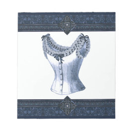Denim Blue Vintage Bustier Anteckningsblock