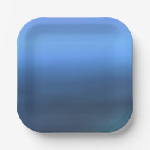 Denim Blues Färg Papper Plate