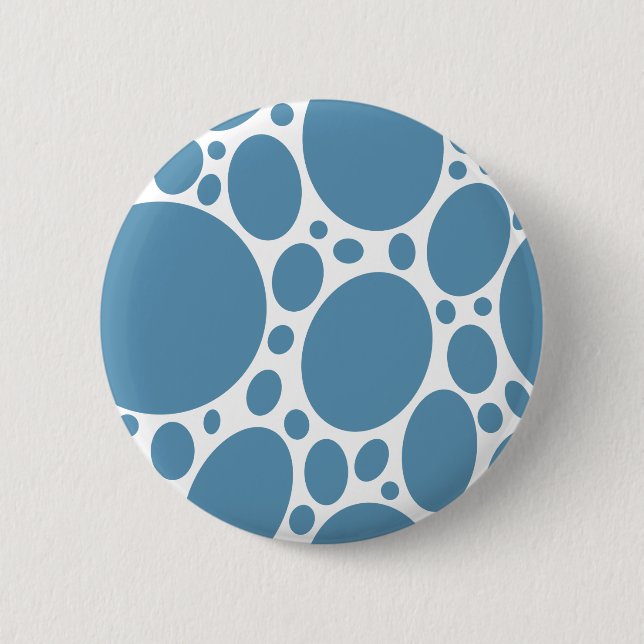 Denim Bule Bubbles Knapp (Framsida)