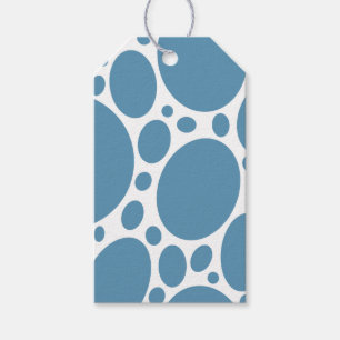 Denim Bule Bubblor Presentetikett