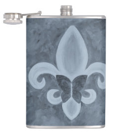 Denim Butterfleur | Blue Fleur de Lis Butterfly Fickplunta
